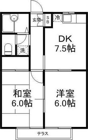 フォンテーヌＣの物件間取画像